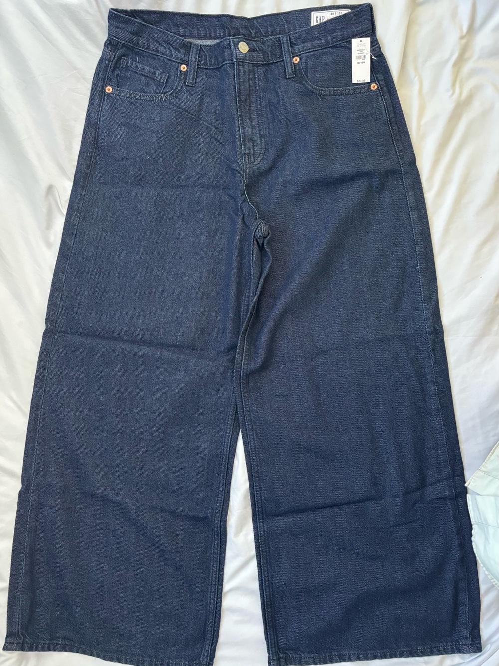 Dark Blue Wide-Leg Women’s Jeans